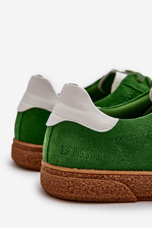 Trampki Męskie Zamszowe Big Star NN174188 Zielone