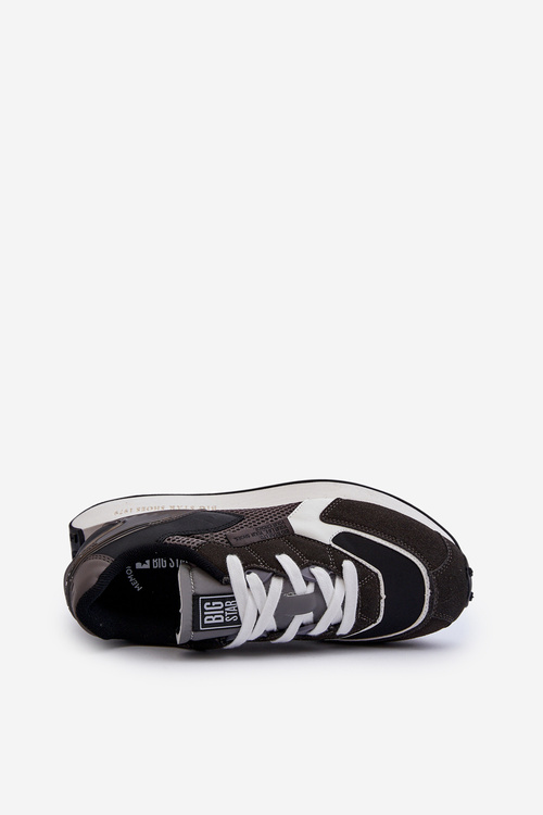 Buty Sportowe Sneakersy Męskie Memory Foam System Big Star NN174347 Czarne