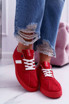 Obuwie Sportowe Damskie Big Star Czerwone DD274622