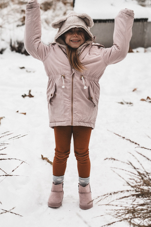 Dziecięce Śniegowce Ocieplane Na Suwak Różowe Big Star MM374101