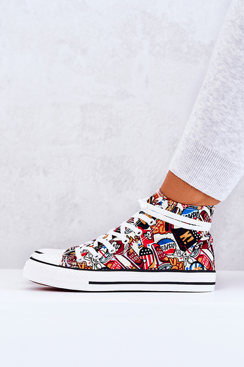 Wysokie Trampki Logowane Multikolor Nollie