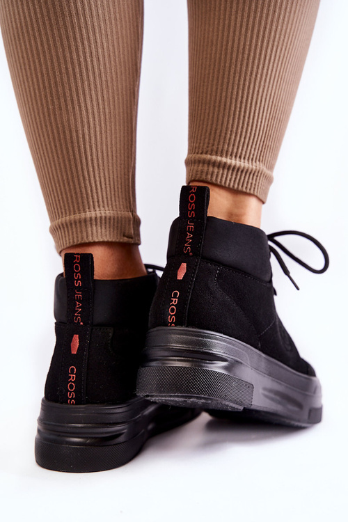 Botki Trapery Cross Jeans KK2R4074C Czarne