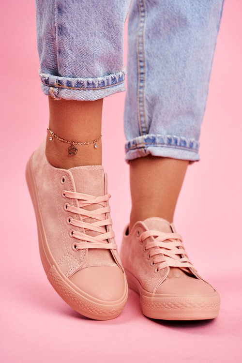 Damskie Trampki Zamszowe Różowe El Paso