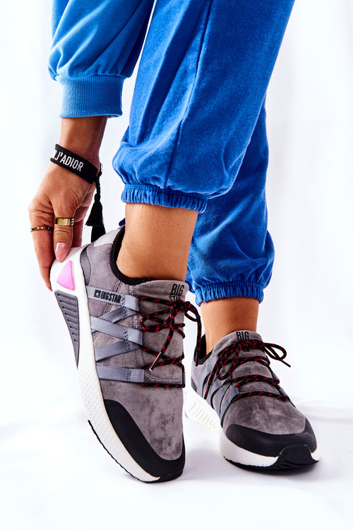 Sportowe Buty Memory Foam Big Star II274306 Szare