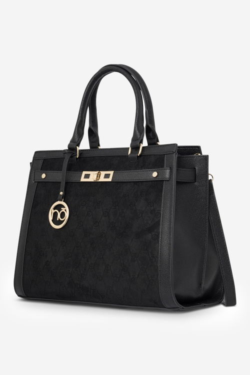 Duża Klasyczna Torebka Nobo R1710-C020 Czarna