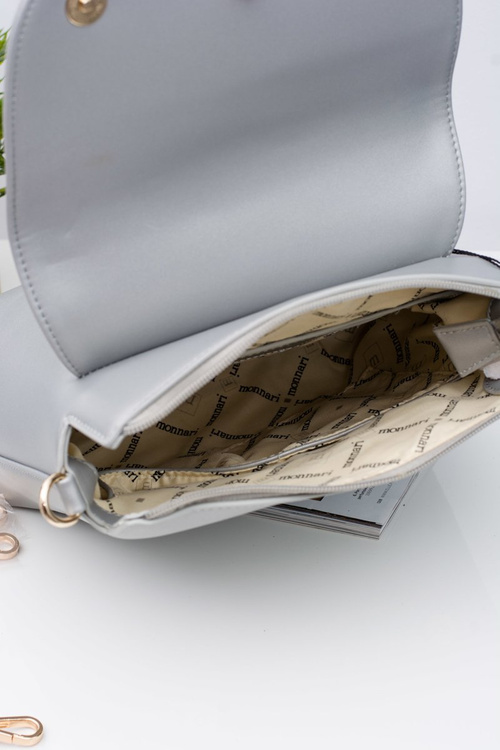 Monnari Srebrna Torebka Listonoszka