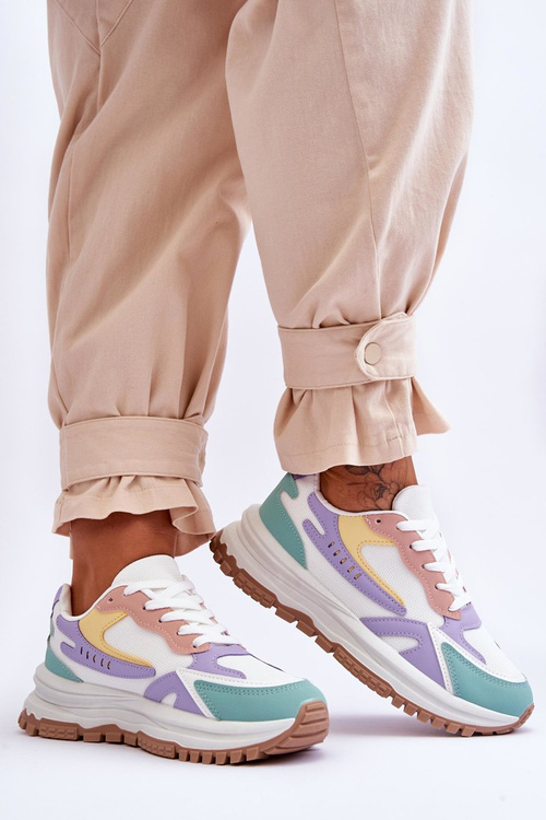 Damskie Modne Buty Sportowe Na Platformie Multikolor Georgette