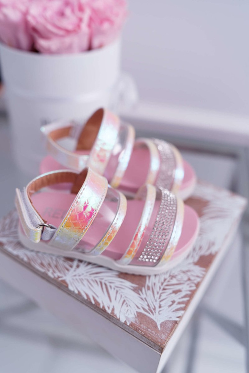 Dziecięce Sandały Na Rzepy Dla Dziewczynki Benzynowe Matylda