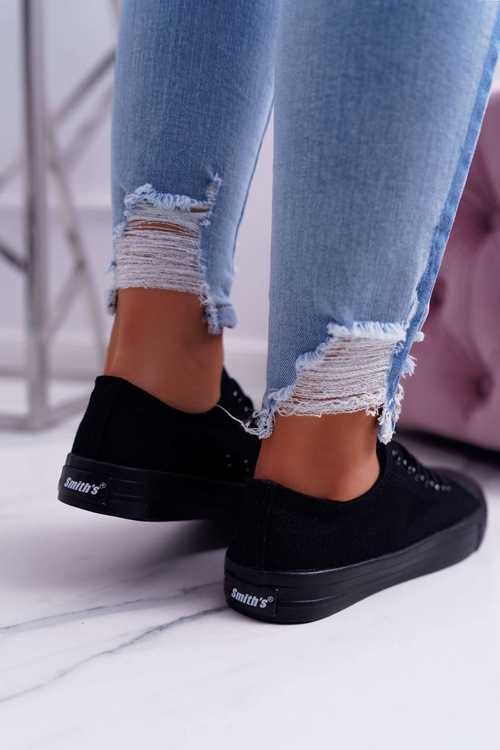 Trampki Damskie Niskie Smith's Czarne