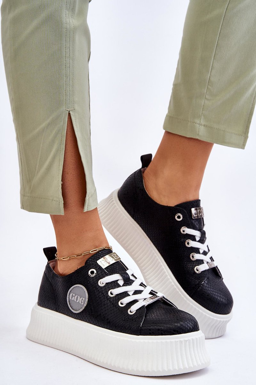 Damskie Sneakersy Buty Sportowe GOE JJ2N4127 Czarne