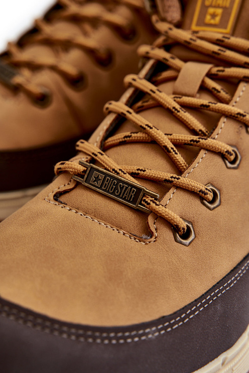 Męskie Botki Trapery Memory Foam Big Star KK174119 Camel