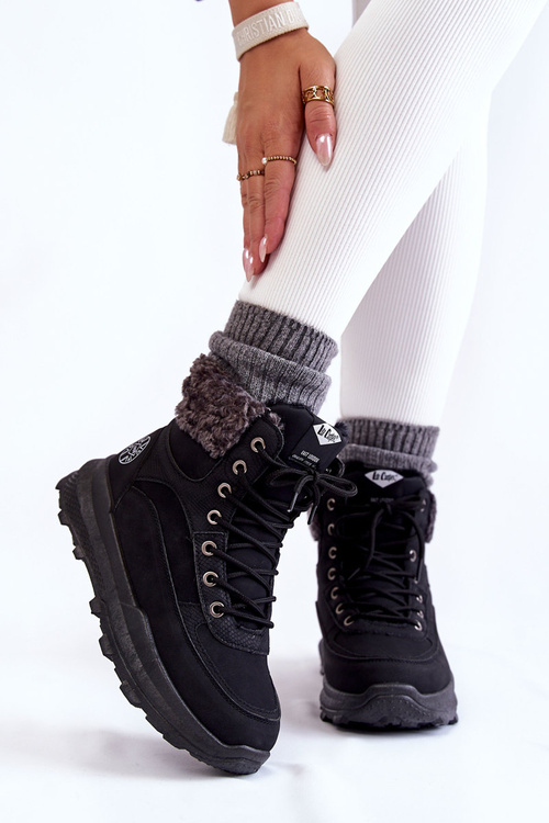 Ocieplane Botki Trapery Lee Cooper LCJ-22-44-1362 Czarne