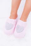 Damskie Papcie Serca Jasny Róż