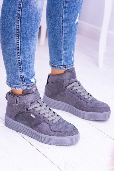 Big Star Szare Sneakersy Trampki BB274645
