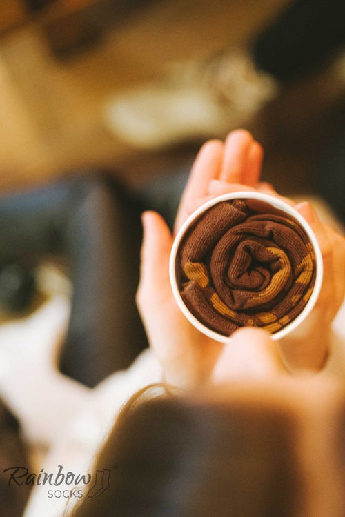 Skarpetki Rainbow Socks Kawa Americano 1 Para