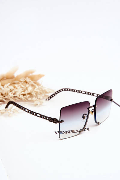 Kwadratowe Okulary Przeciwsłoneczne Prius V508 Ciemnosrebrne