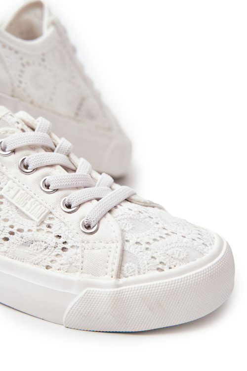Trampki Ażurowe Big Star JJ374012 Białe