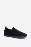 Damskie Tenisówki Trampki Slip-On Czarne Lovinia