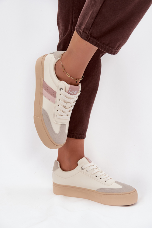 Sneakersy Damskie LEE AILANI WOMEN LOW 50253004.02A Zgaszona Biel