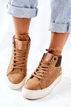 Wysokie Ocieplane Trampki Big Star II274145 Camel