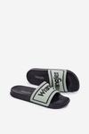 Klapki Męskie WRANGLER AVERELL SLIDER MEN LOW 20251042.52D Jasnozielone