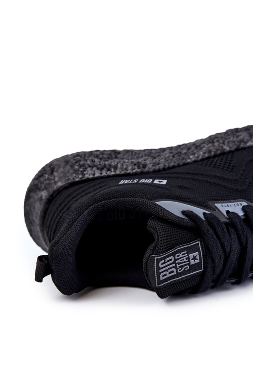 Lekkie Męskie Buty Sportowe Big Star KK174018 Czarne