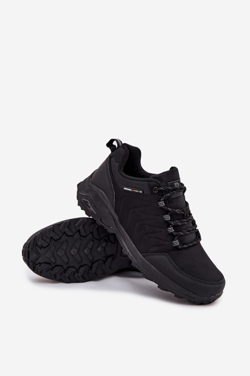 Męskie Buty Sportowe Trekkingowe Czarne Thessira