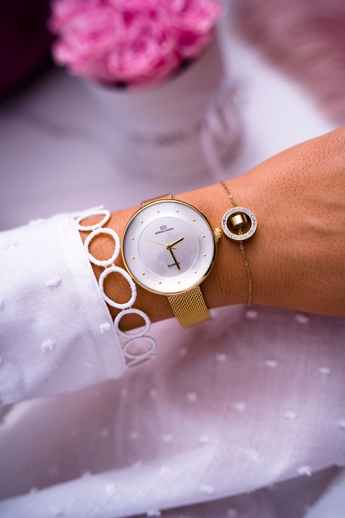 Damski Zegarek Giorgio & Dario Złoty Vina