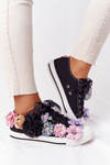 Trampki Z Kwiatam Lu Boo Czarne