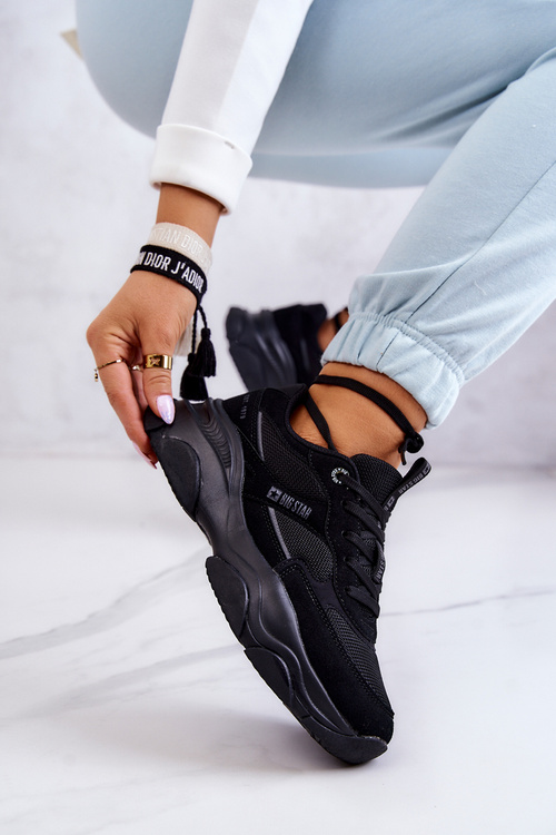 Damskie Sneakersy Buty Sportowe Big Star JJ274578 Czarne
