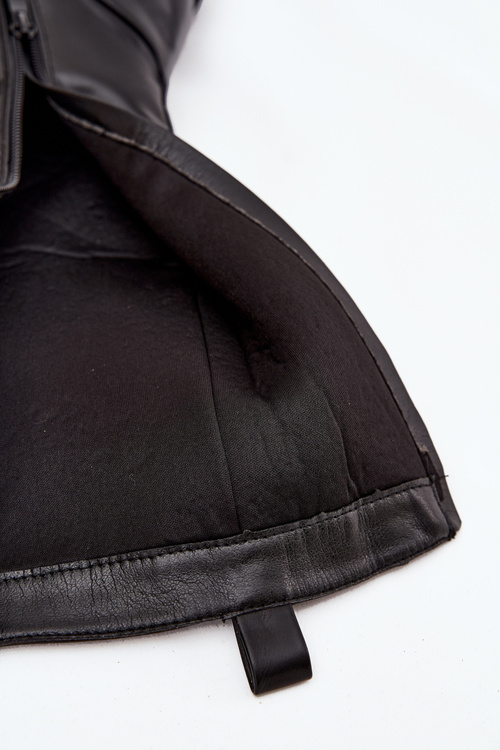 Ocieplane Sznurowane Kozaki Glany Damskie Czarne Novissa