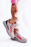Damskie Buty Sportowe Sneakersy Big Star KK274060 Szare