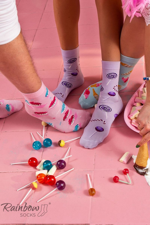 Skarpetki Rainbow Socks Słodycze W Pudełku 3 Pary