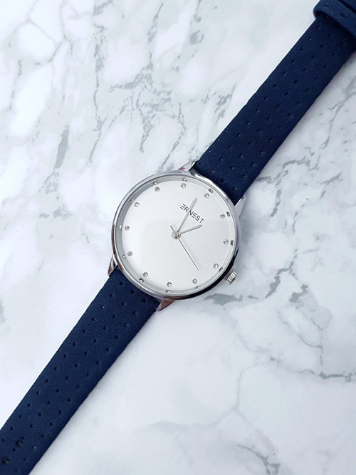 Damski Zegarek Ernest Ethienne Granatowy