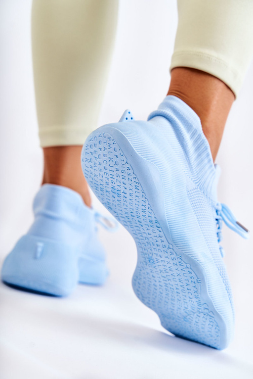 Wsuwane Buty Sportowe Damskie Jasnoniebieskie Dalmiro
