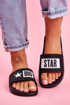 Klapki Damskie Big Star Czarne DD274A266