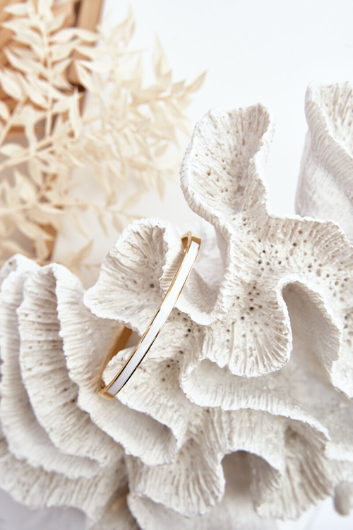 Damska Stalowa Bransoletka Na Zatrzask Złoto-Biała