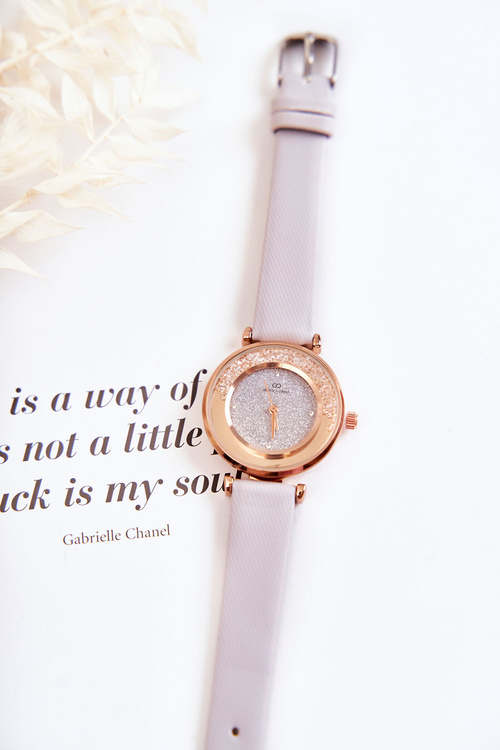 Damski Zegarek Z Brokatową Tarczą Giorgio&Dario Szary