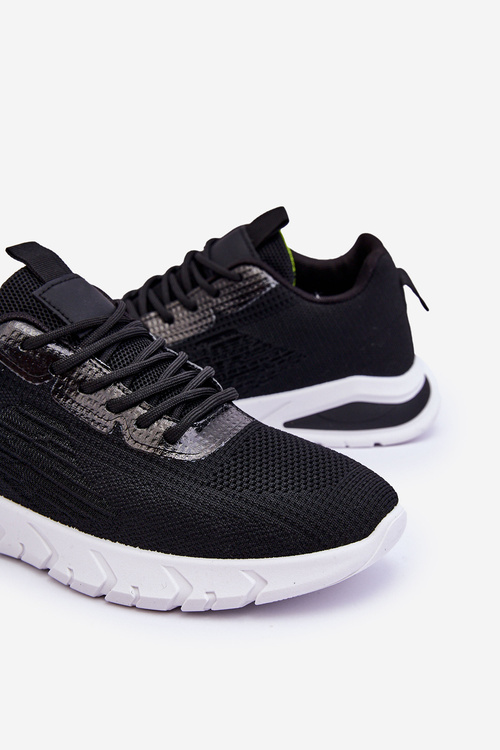 Męskie Klasyczne Buty Sportowe Czarno-Białe Santiago