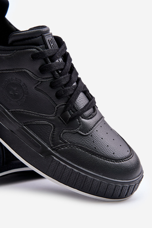 Sneakersy Męskie Z Eko Skóry Big Star OO174004 Czarne