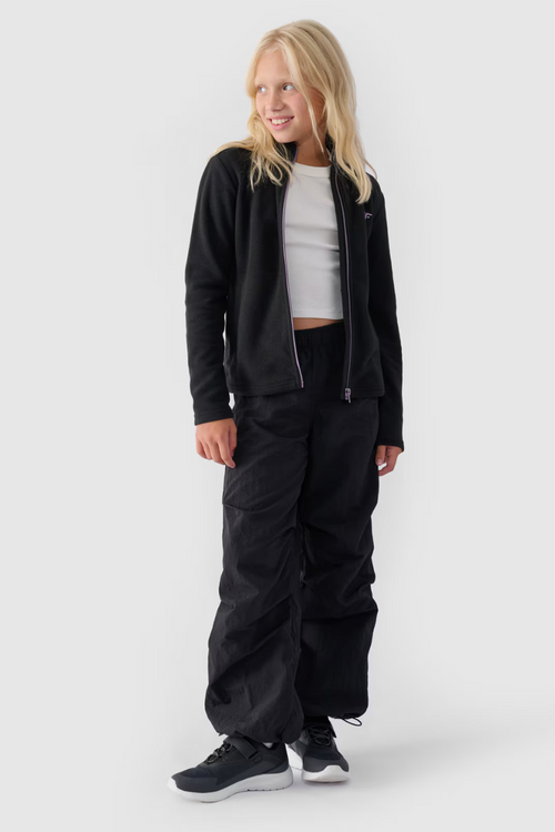 Dziewczęcy Polar Ze Stójką Slim 4F 4FJWMM00TFLEF261-20S Czarny