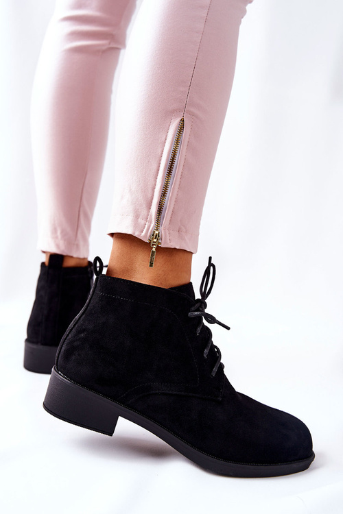 Ocieplane Botki Czarne Malitea