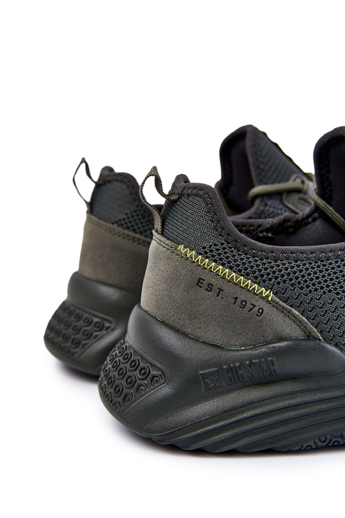 Męskie Buty Sportowe Memory Foam Big Star KK174256 Khaki