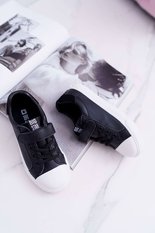 Dziecięce Trampki Na Rzep Big Star DD374108 Czarne