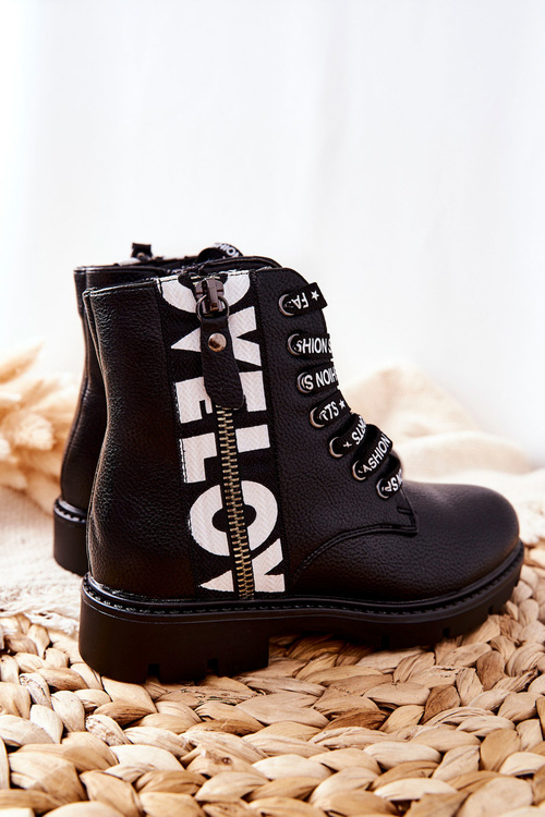 Dziecięce Botki Workery Czarne Pomeroy