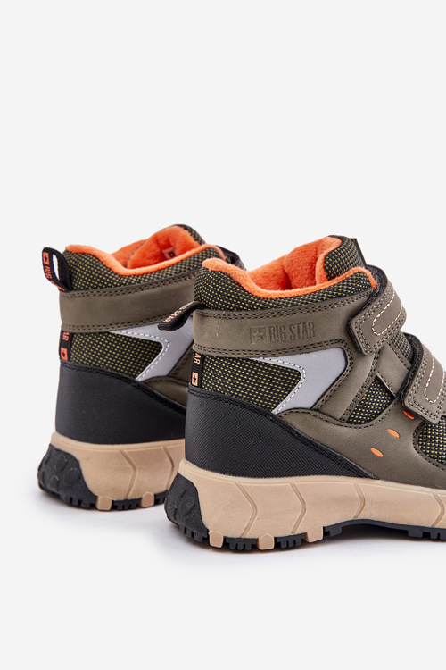 Ocieplane Śniegowce Trapery Dziecięce Big Star OO374129 Khaki