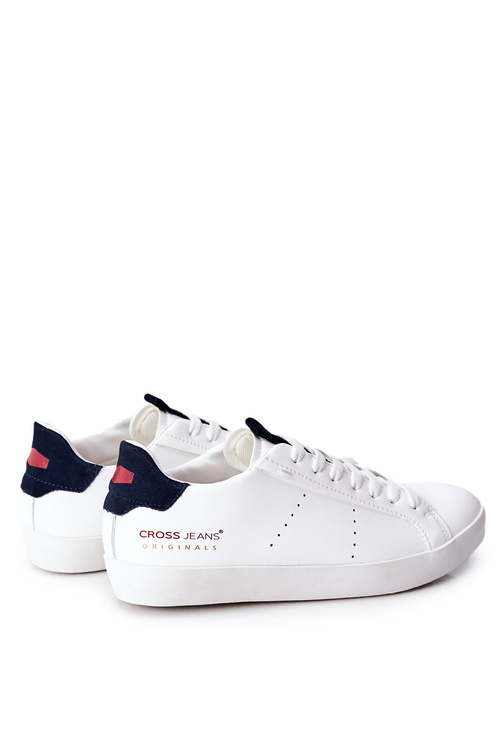 Trampki Męskie Cross Jeans Białe II1R4012C
