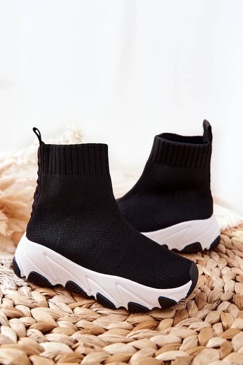 Dziecięce Młodzieżowe Obuwie Sportowe Czarne Callobe