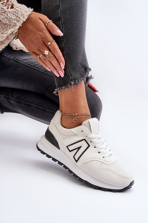 Damskie Sneakersy Buty Sportowe Białe Daisee