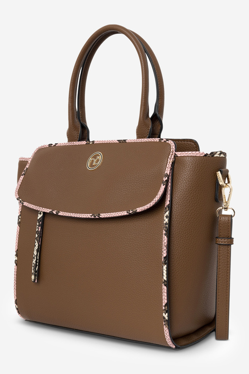 Torebka Shopperka NOBO N1680-CM17 Brązowa